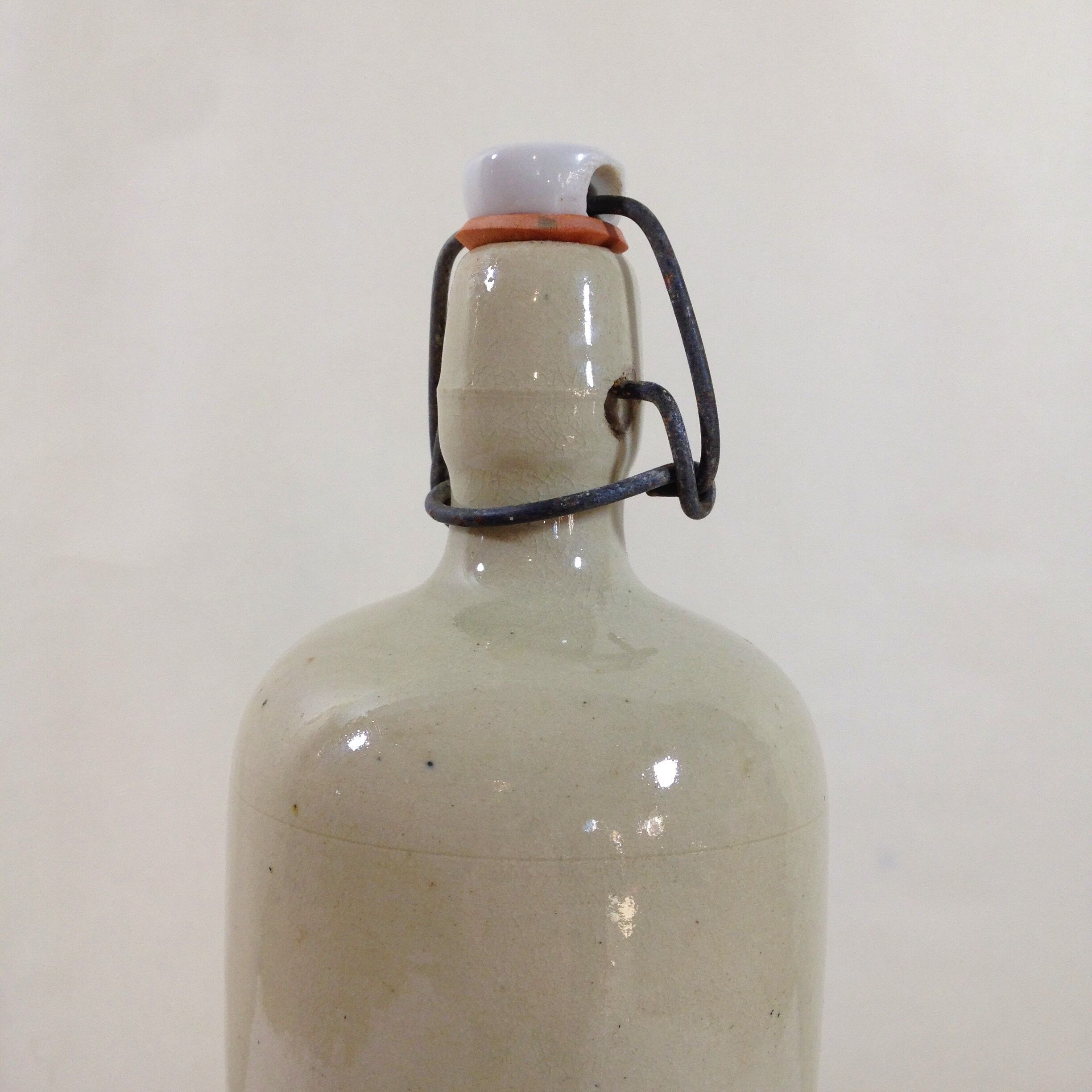 Glazed stoneware bottle
