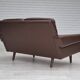 1970s, Danish 2-seater sofa, original brown leather.