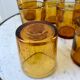 set of 9 bubbled glass water glasses from Biot 70s