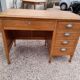 Old 1950 oak desk 5 drawers