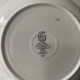 Set of 6 hollow plates Digoin Sarreguemines, Condé model