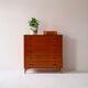 Scandinavian chest of drawers with lock