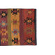 Vintage Organic Turkish Yellow and Red Kilim Rug Runner 3' x 9'5''