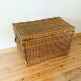 Vintage wicker trunk
