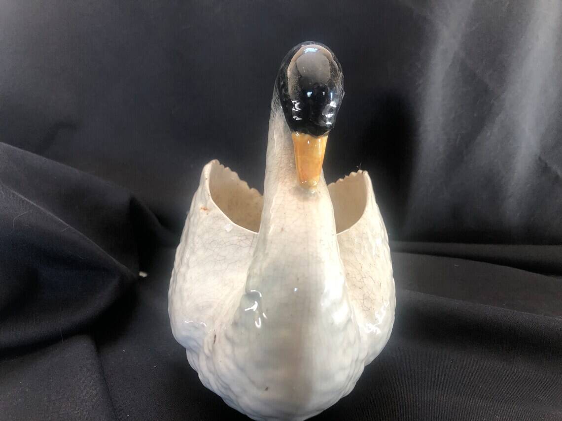 Zoomorphic slip planter in the style of Jérôme Massier 1850-1929 unsigned