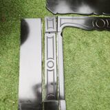 Pompadour fireplace in black marble nineteenth century.