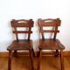 Paire de chaises brutalistes style ranch