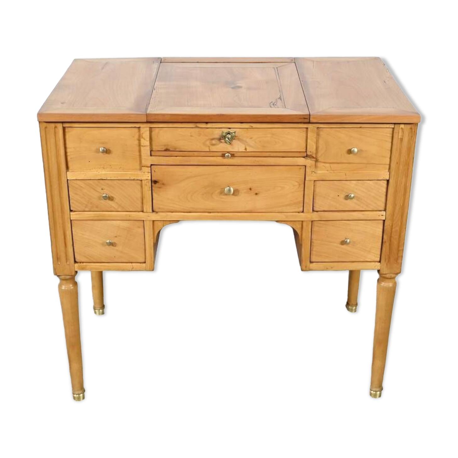 Small Dressing Table in Solid Cherry, Louis XVI Period – Late 18th Century