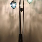 Lampadaire  cascade « Grappes de raisins » en verre multicolore