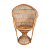 Fauteuil "Emmanuelle" en rotin pour enfant