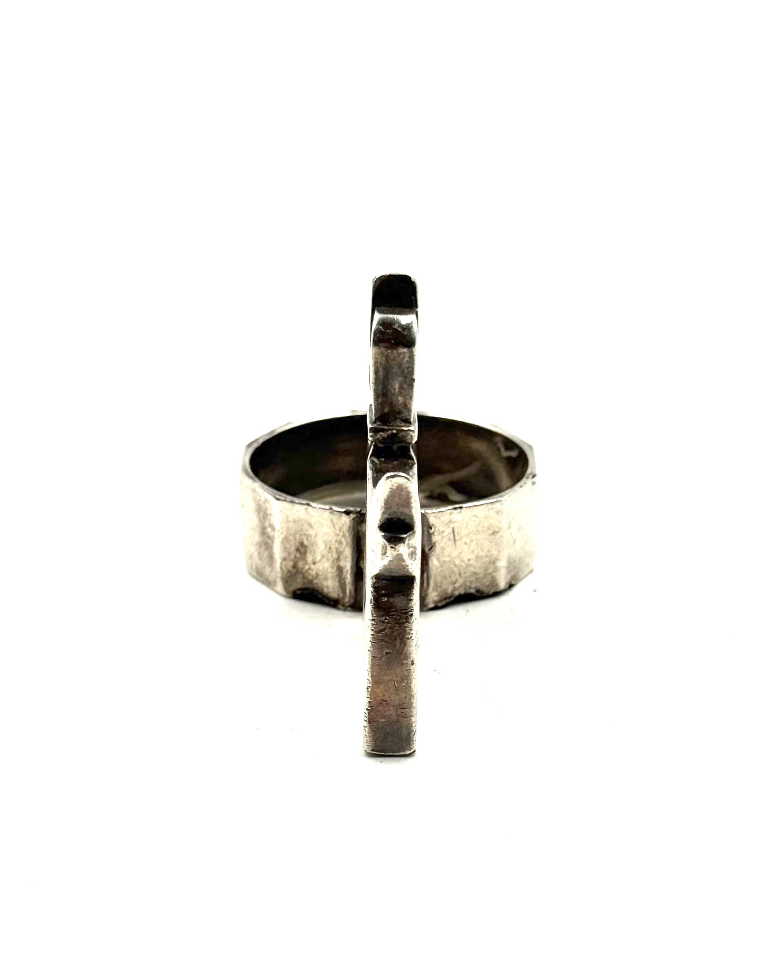 Art Deco silver-plated Ric & Mac small ashtray, Edouard Marcel Sandoz, Gall