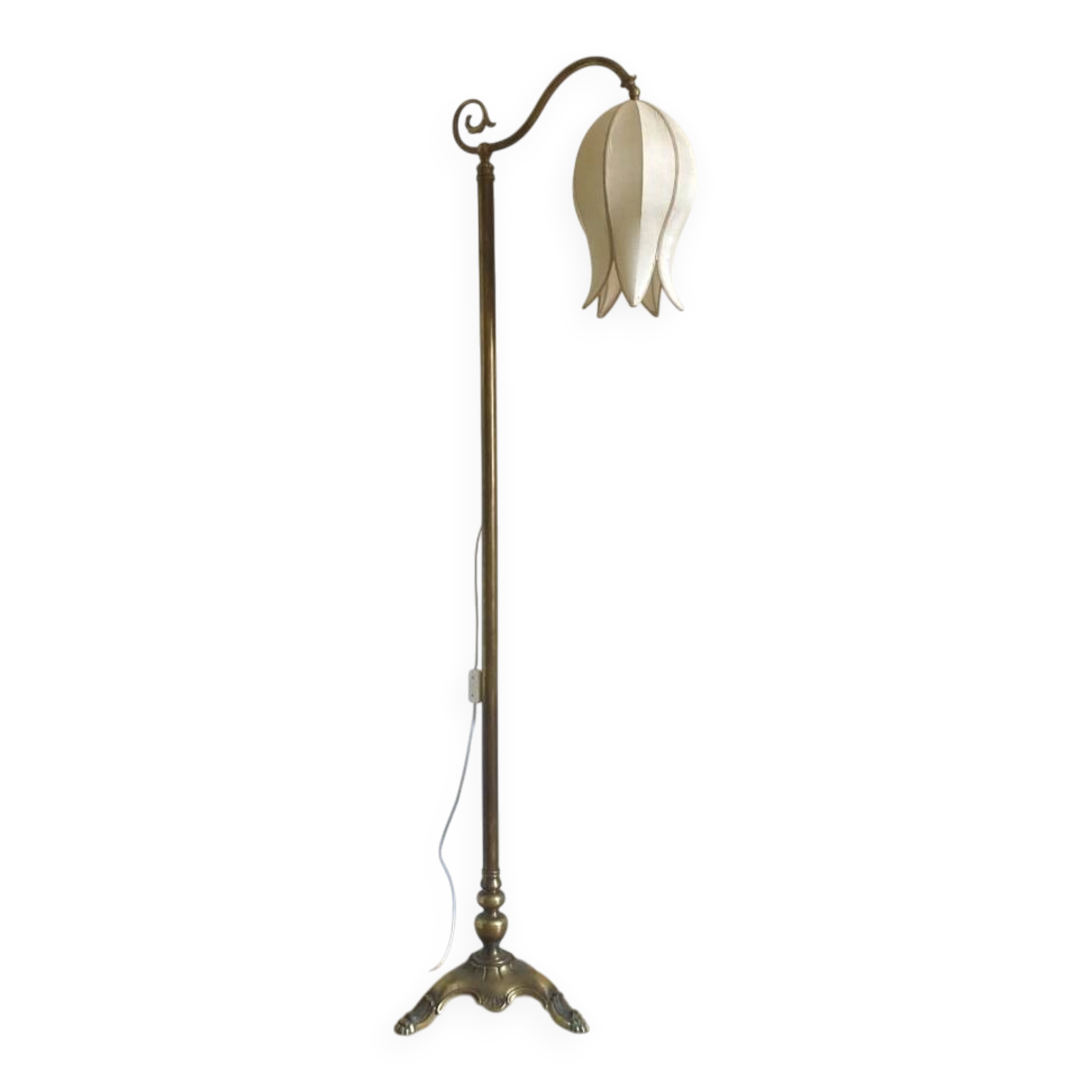 Brass floor lamp