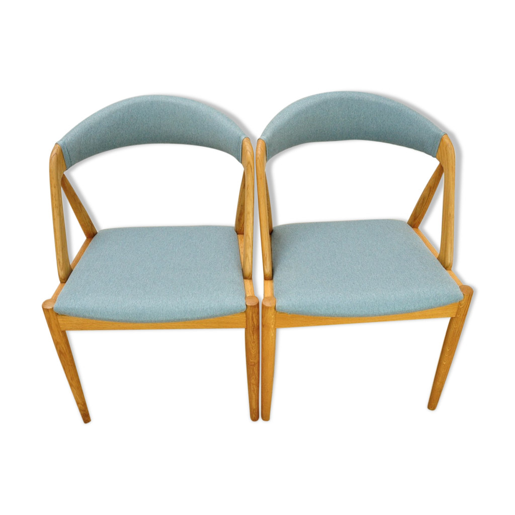 Set of 2 dining chairs by Kai Kristiansen for Schou Andersen 1960 Selency