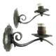 Brutalist sconces, Poland, 1970s, set of 2