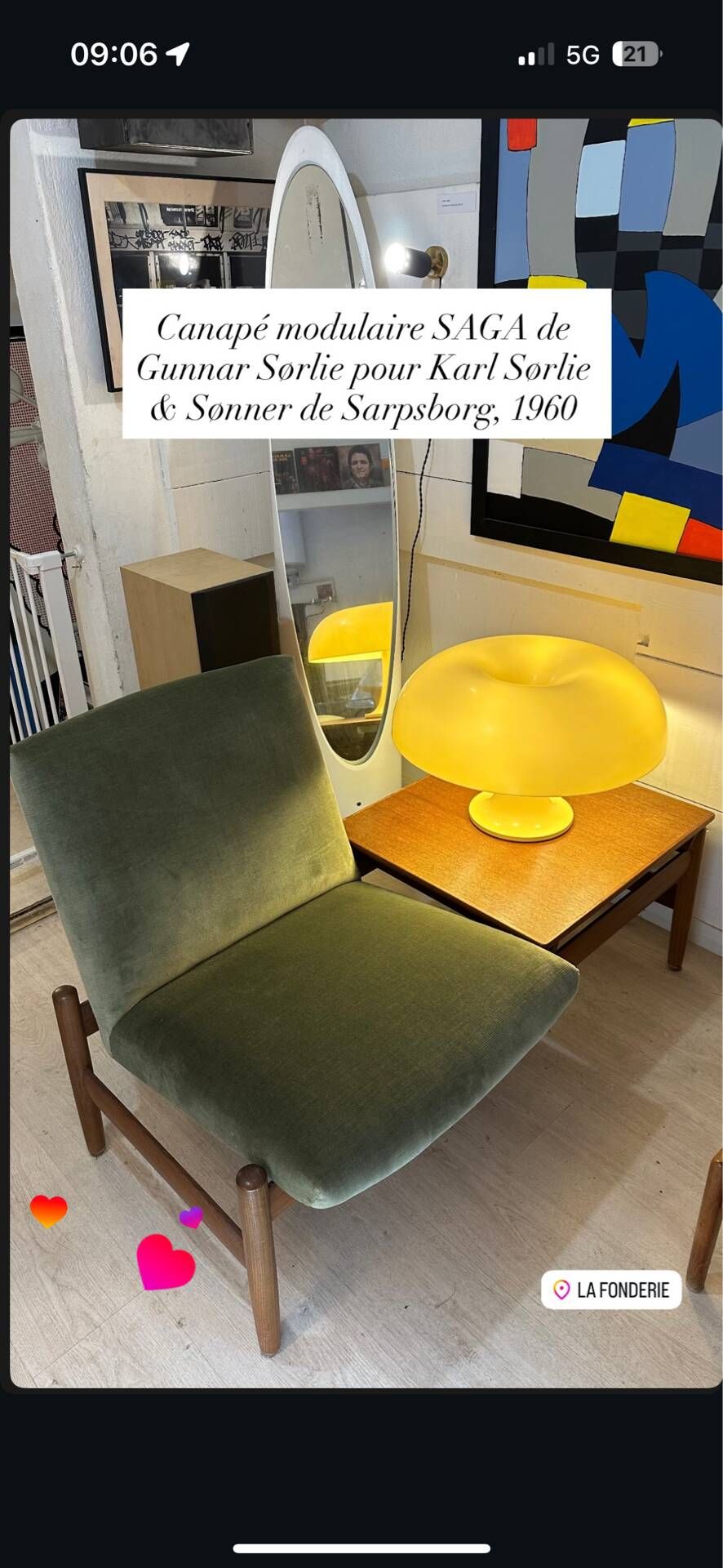 Scandinavian canapé set, 1960