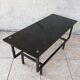 1950s metal and glass coffee table