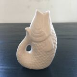 White fish vase