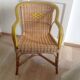 Fauteuil rotin année 50 / 60
