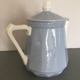 Cafetière théière bleue années 50