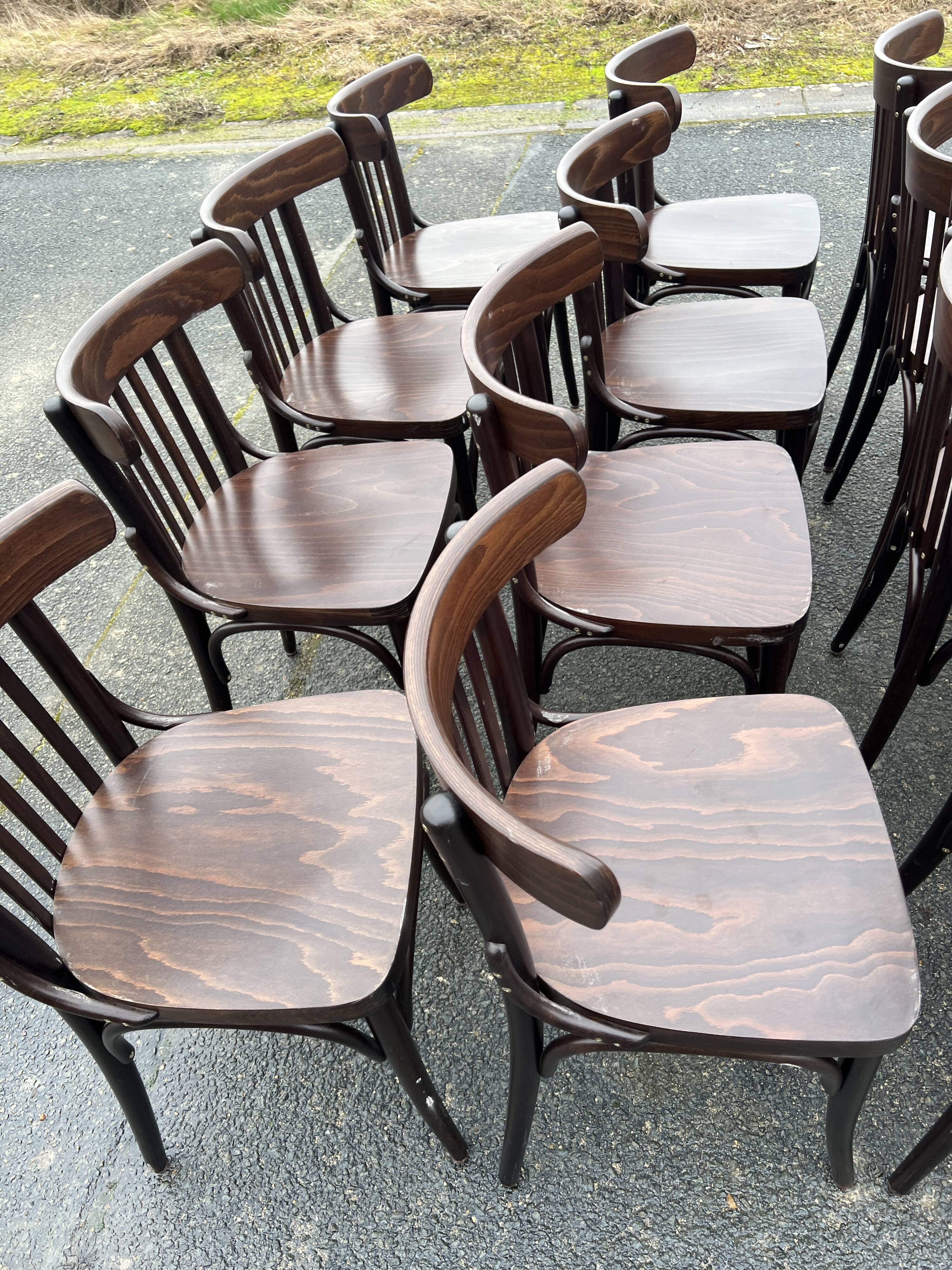 Set of 16 bistro chairs