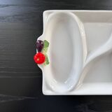 Plat à apéritif en barbotine légumes