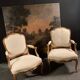 Pair of Queen armchairs