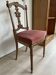 Elegant louis xvi style chair in carved wood