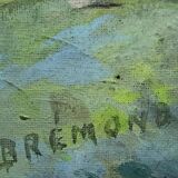 Brémond: oil painting on panel from the first part of the 20th century