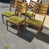 Nathan Furniture series of 4 chairs circa 1960