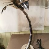 Nickel silver palm lamp