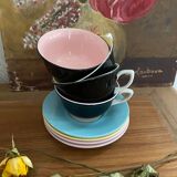 4 vintage coffee cups