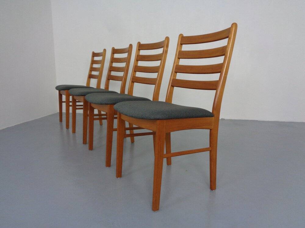 Danish Teak Dining Chairs by Korup Stolefabrik, 1970s, Set of 4