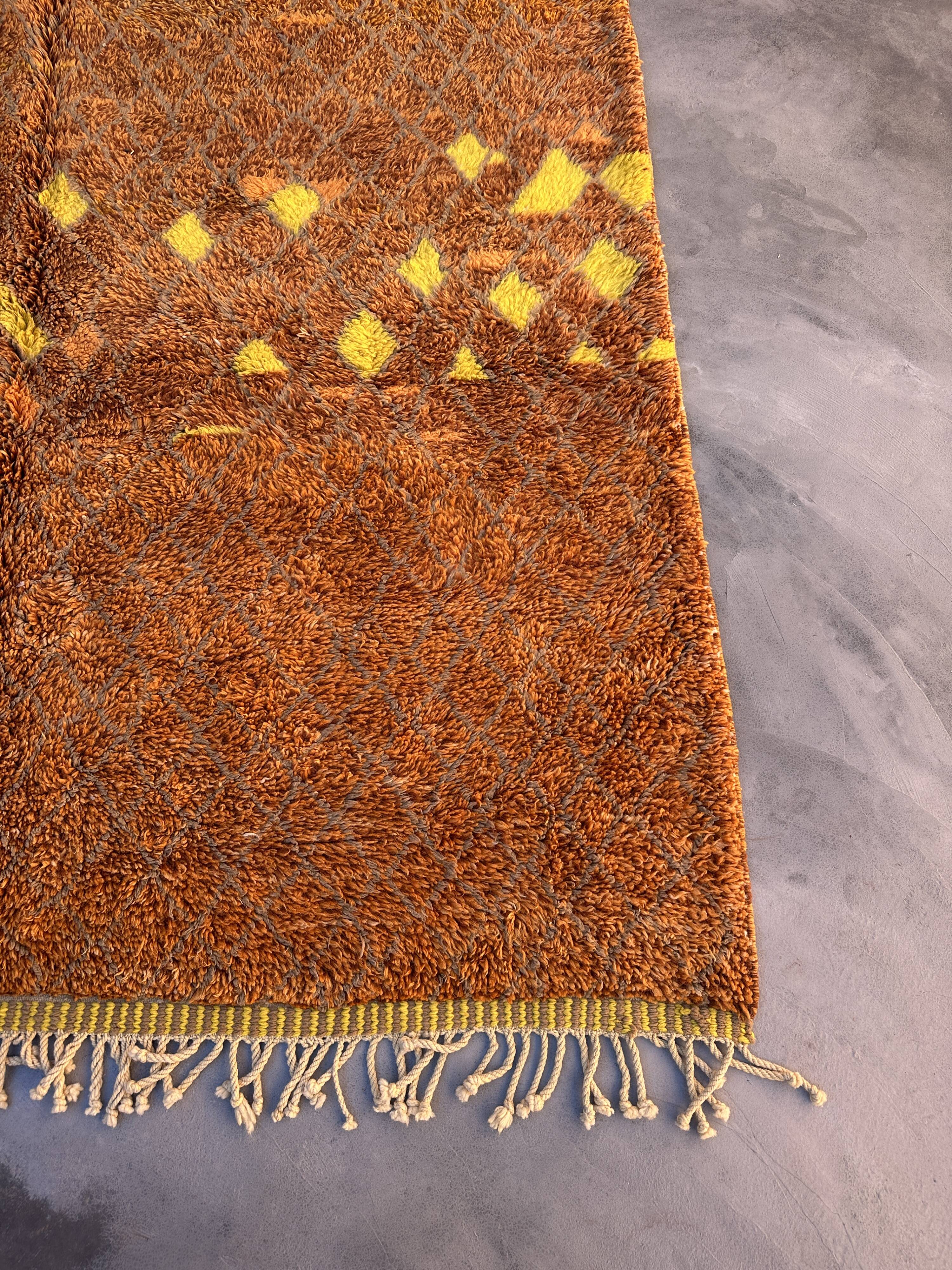 Moroccan rug Beni M'Rirt orange - 316 x 211 cm