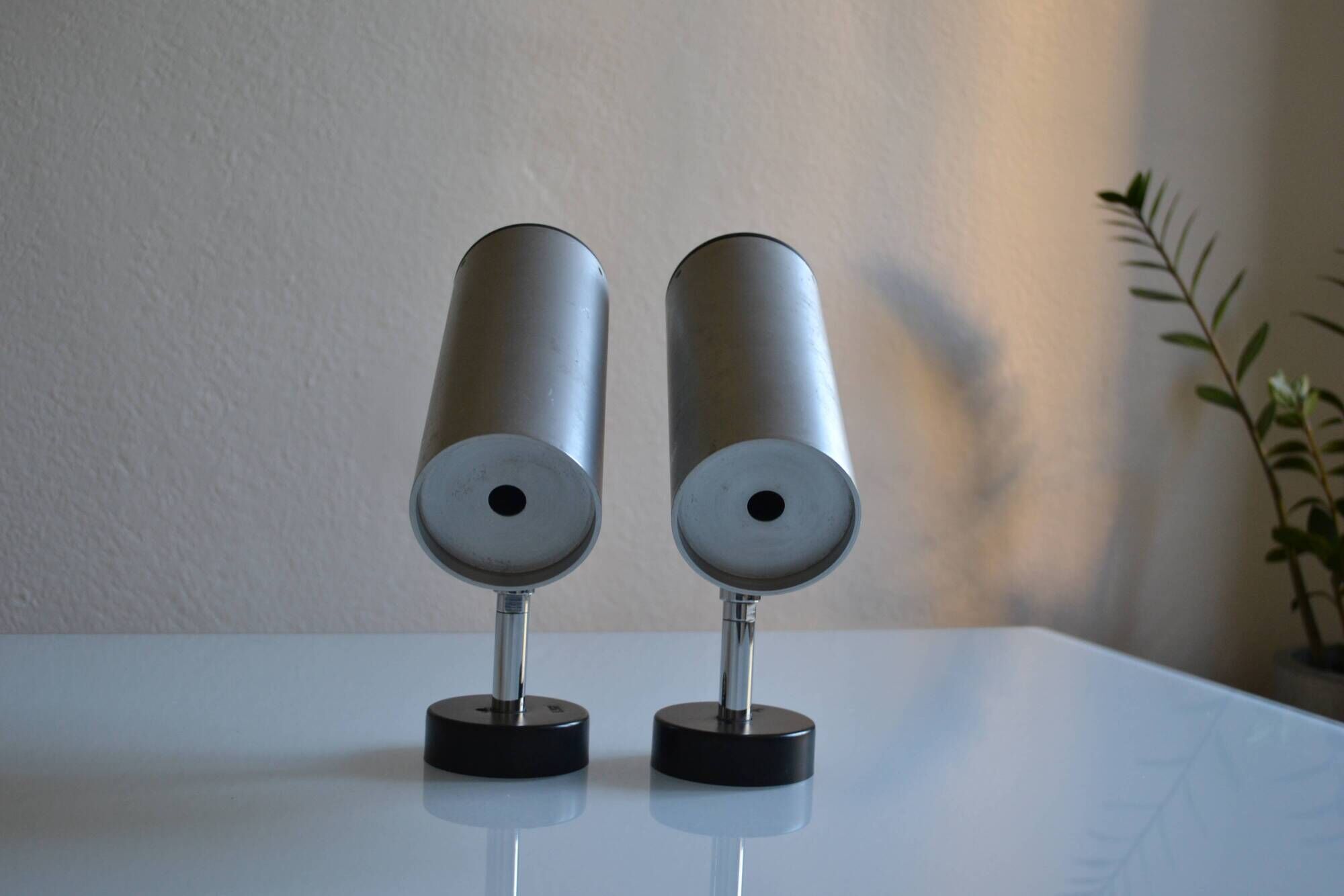 Staff leuchten pair of 1960s pipe wall lights