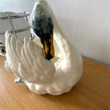 Ceramic Swan Cache Antique Pot Design Slip Empty Antique Pocket
