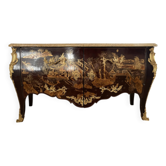 Louis XV Chinese lacquer commode