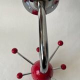 Vintage red Sputnik coat rack