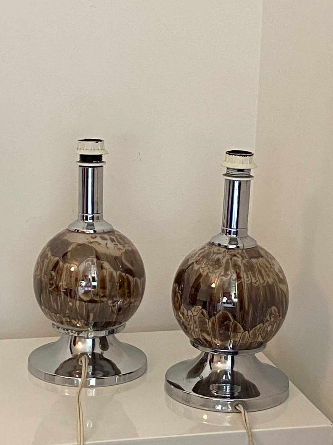 Vintage bedside lamps