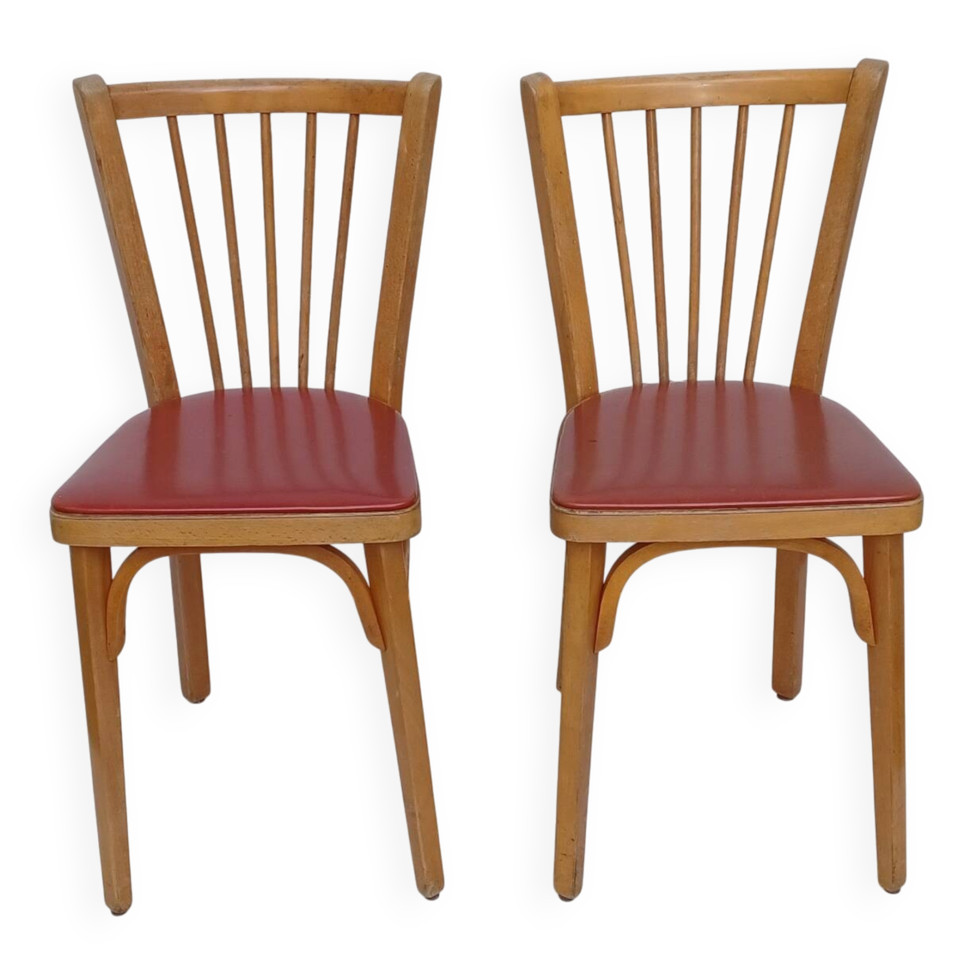Pair of Baumann bistro chairs no. 12