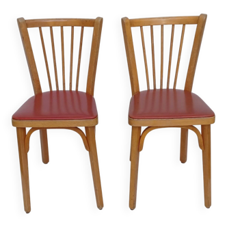Pair of Baumann bistro chairs no. 12