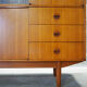 Enfilade haute scandinave en teck années 60