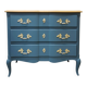 Vintage cherry wood commode refurbished