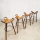 Midcentury brutalist spanish barstools