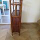 Retro-modernist - Sideboard-bookcase-2 doors-wood-rattan-cane-1960s