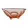 Art Deco pink glass fruit bowl on tripod stand - 1930s