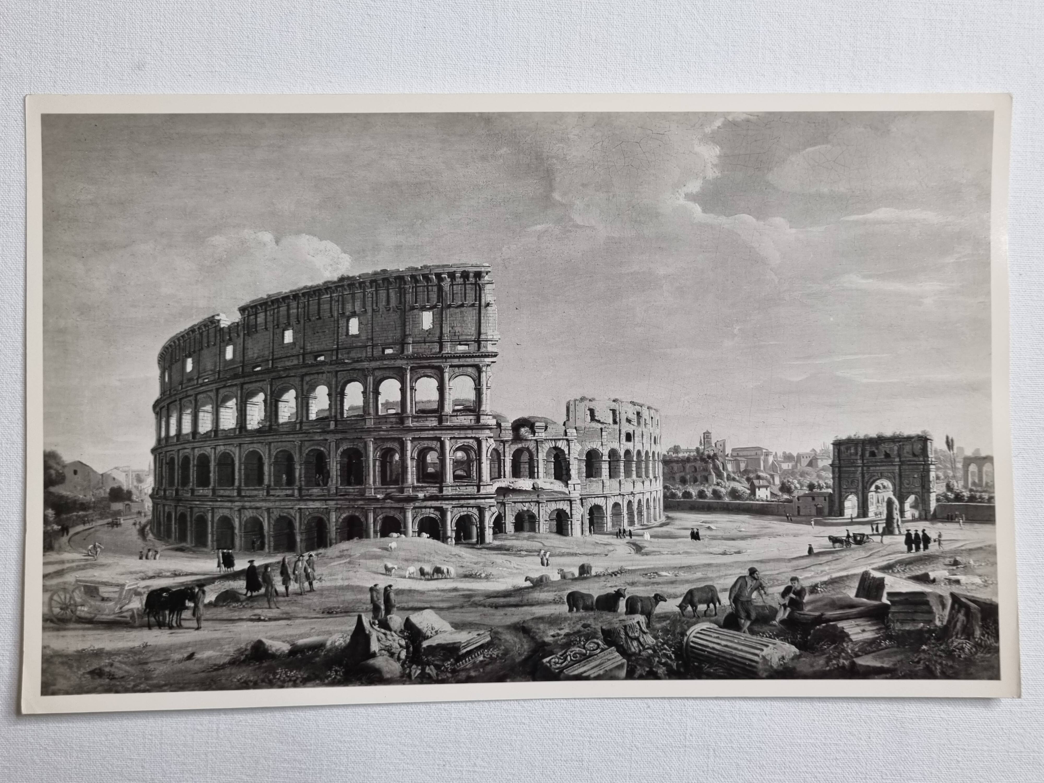 Art photography after Gaspar Van Wittel, "The Coliseum", 60s-70s