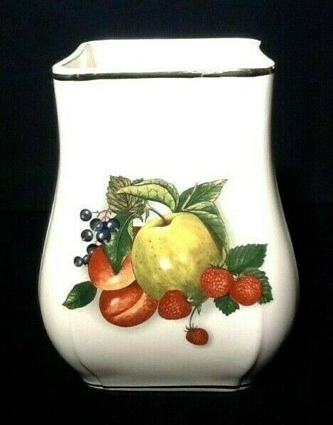 Ceramic vase with fruit decoration porcelain frazarte
