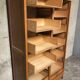 Meuble classeur à rideaux de notaire chêne