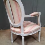 Louis XVI style medallion armchair