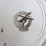 Assiette plates, Moulin des Loups et Hamage, modèle Pax